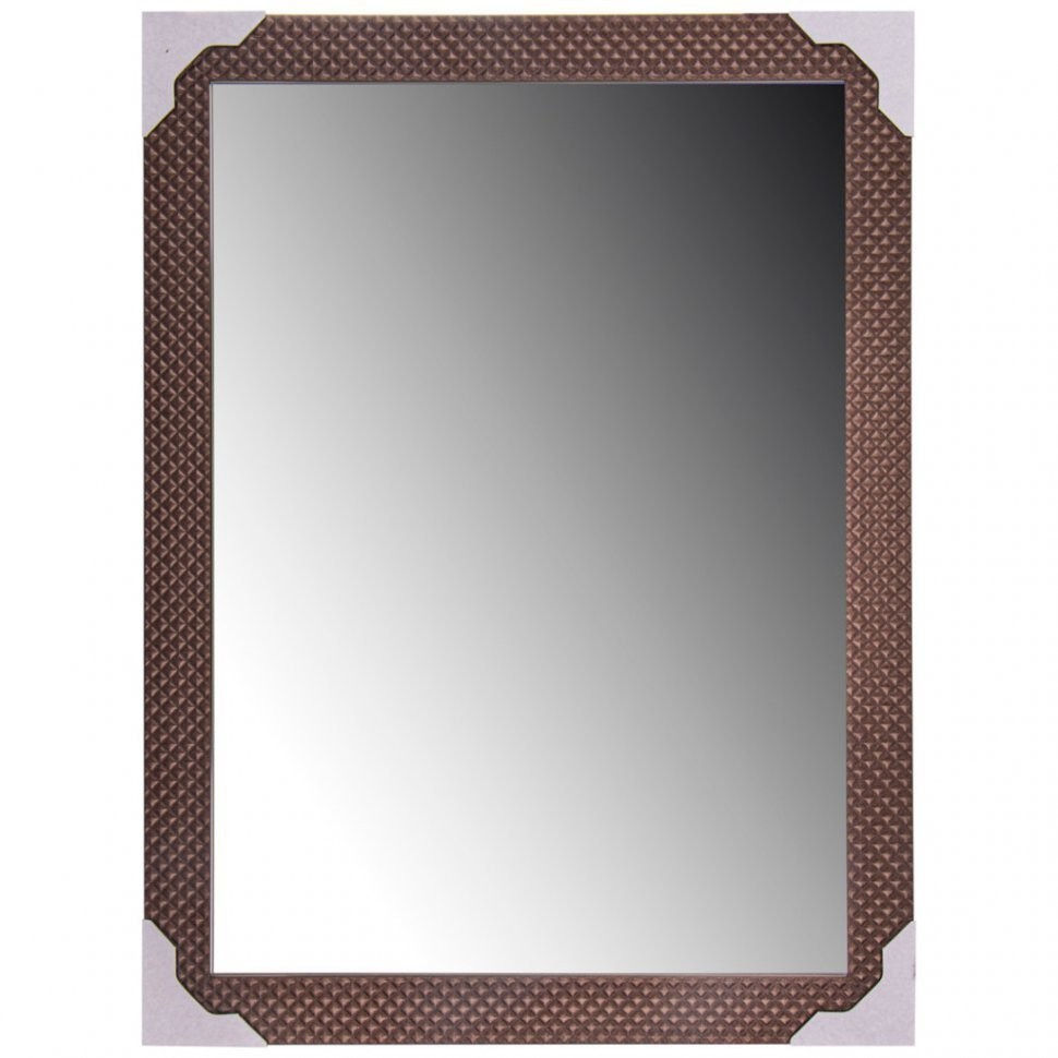 Зеркало в раме шоколадное серебро (60*80 51*71) ООО "Лэнд (541-790)
