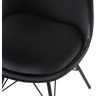 Набор из 4 стульев mirkl, экокожа, черные (74200)