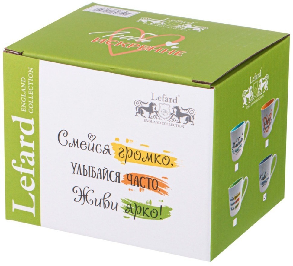 Кружка lefard "позитив" 380мл (260-810)