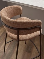 Стул барный helning, мягкий шенилл, светло-коричневый (79953)