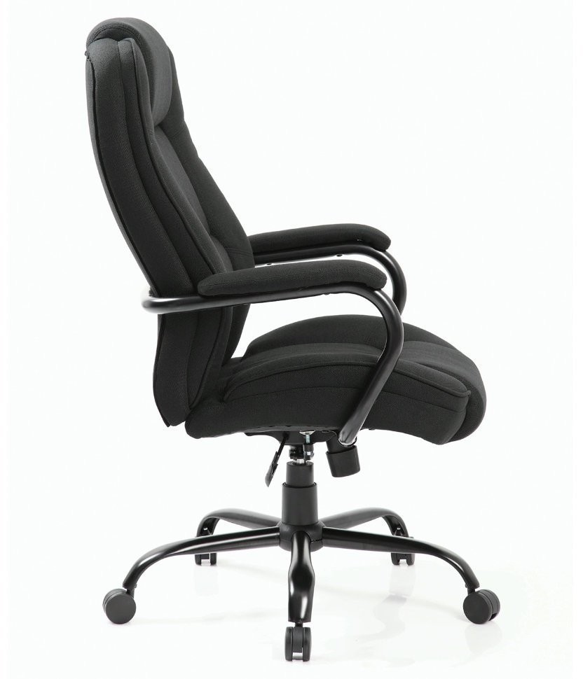 Кресло руководителя Brabix Premium Heavy Duty HD-002 до 200 кг ткань черное 531830 (71824)