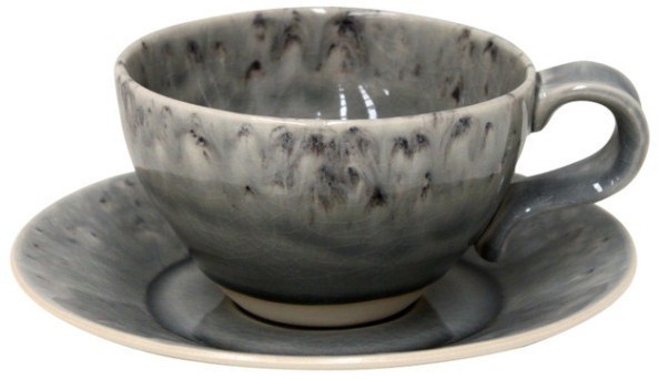 Чайная пара DECS03-GRY(DECS03-02713Y), керамика, grey, Costa Nova