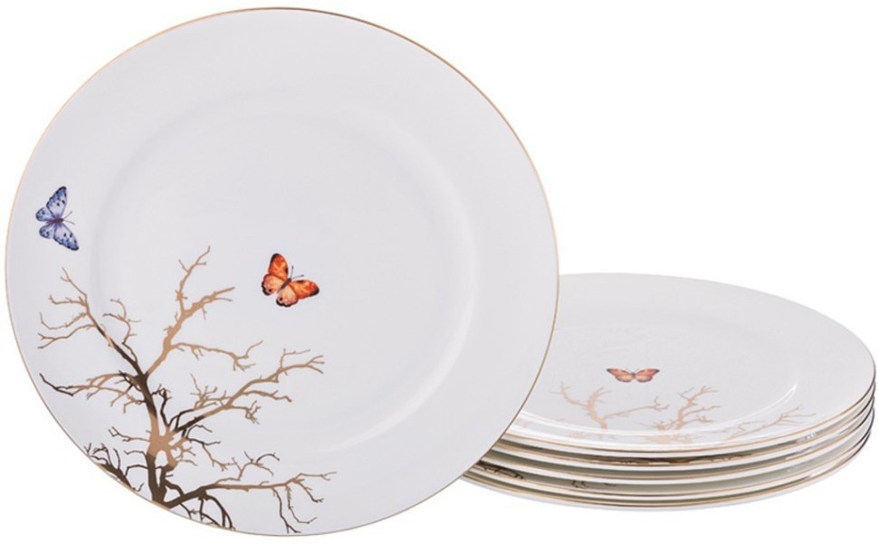 Набор тарелок обеденных lefard "райские птицы" 6 шт. 26 см (264-844)