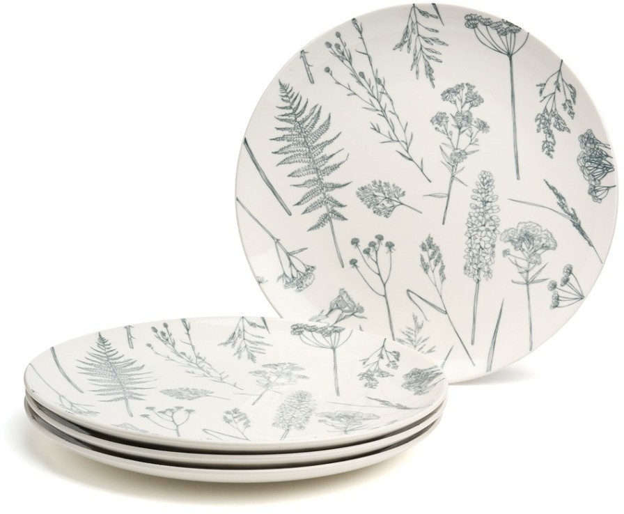 Набор тарелок обеденных bronco "grasses" 4 шт. диаметр=27 см (191-342-1)