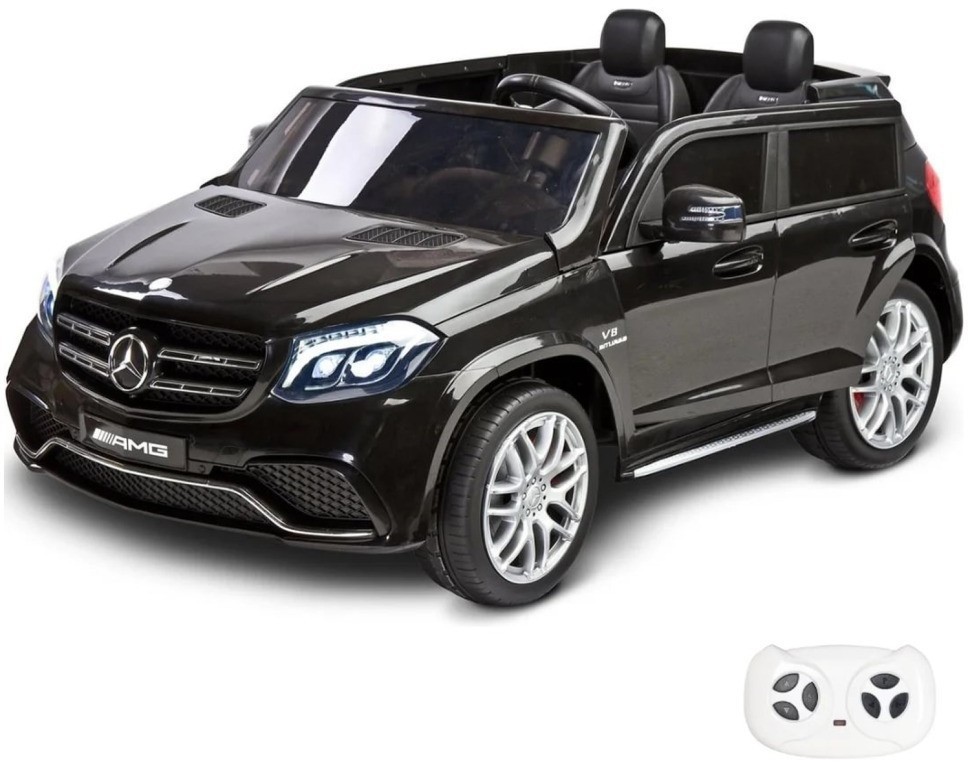 Электромобиль Mercedes Benz GLS63 (черный лак, 4WD, 12V) - HL228