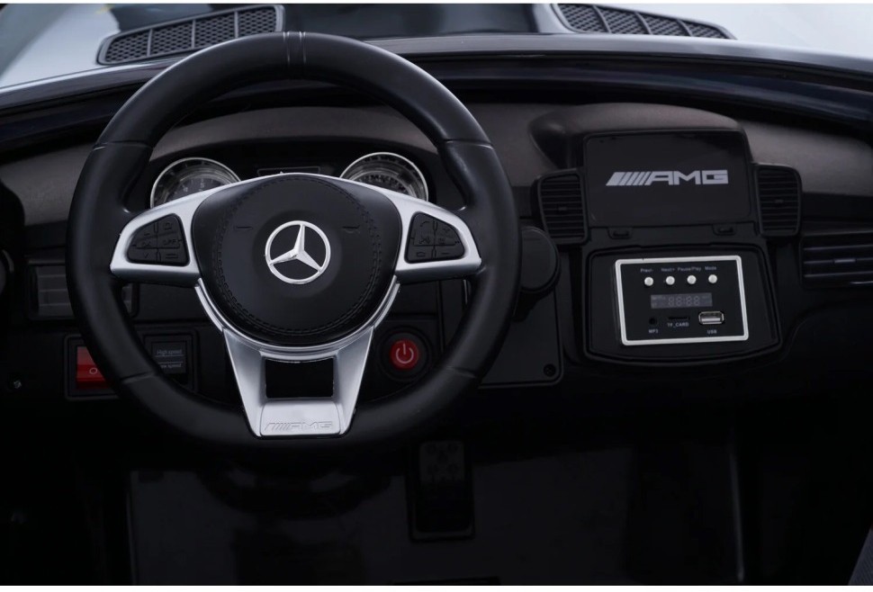 Электромобиль Mercedes Benz GLS63 (черный лак, 4WD, 12V) - HL228