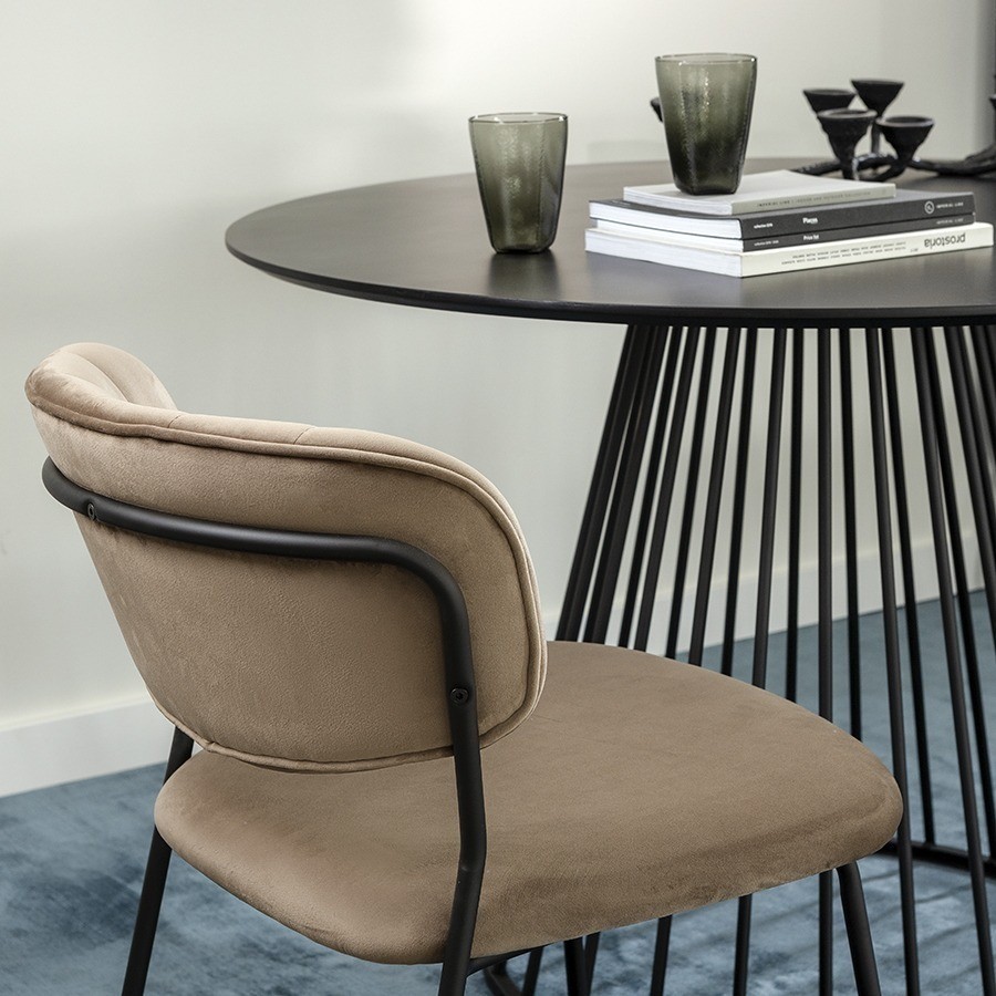 Стул eirill, велюр, светло-коричневый (75792)