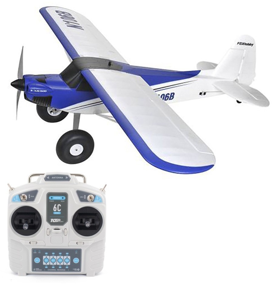 Радиоуправляемый самолет S Cub 1500mm Blue RTF + Flight Controller (TOP127E)