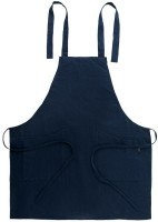 Фартук из умягченного льна темно-синего цвета essential, 70х82 см (63520)