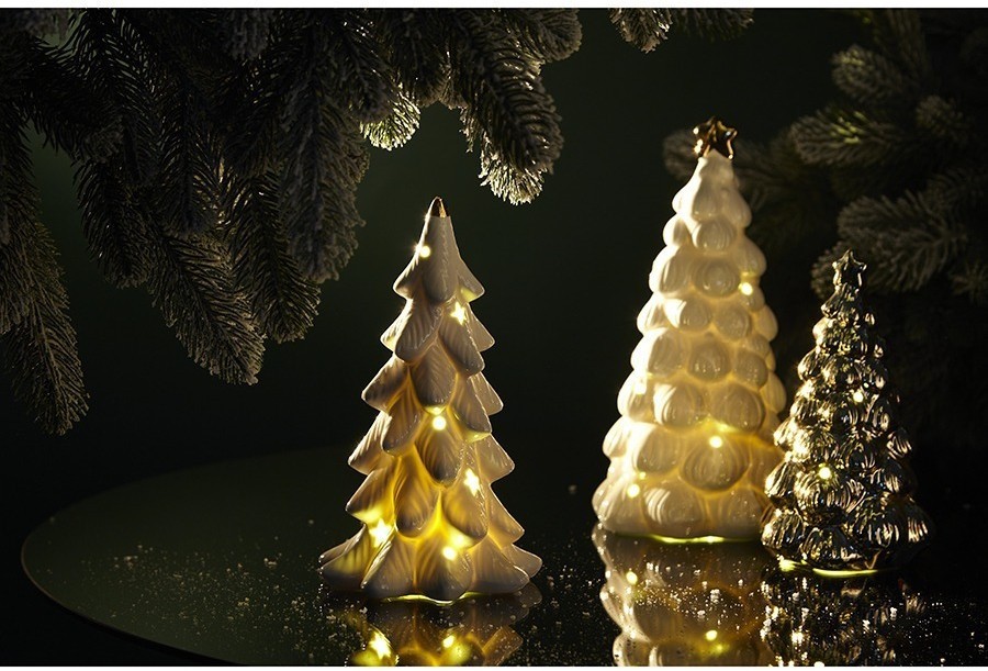 Декор новогодний с подсветкой christmas shimmer из коллекции new year essential, 20 см (78315)