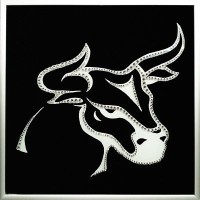 Картина Бык с кристаллами Swarovski (2335)