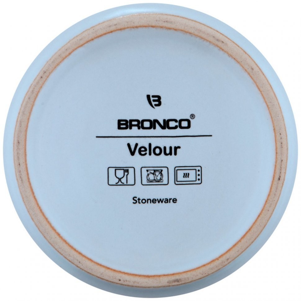 Чайник с металл.ситом и крышкой "velour" 500мл, 19*8,5*10см, голубой Bronco (470-375)