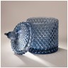 Емкость для хранения "diamant blue" 10,5*10,5*17см Lefard (355-310)