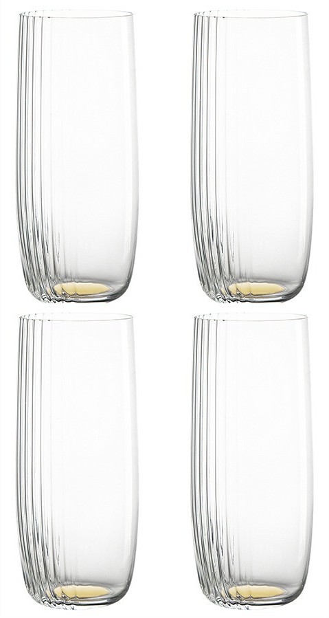 Набор стаканов alice, 370 мл, золотистые, 4 шт. (76622)