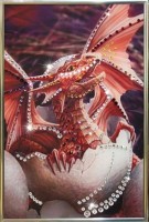 Картина Дракончик с кристаллами Swarovski (1098)