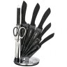 Набор ножей agness с ножницами и мусатом на пластиковой подставке, 8 предметов (911-622)