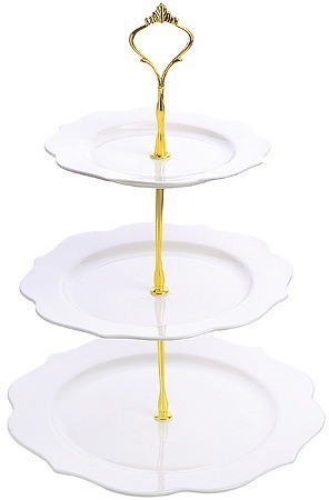 Конфетница 3ярус 18-23-26,5см фарфор LR (60006)