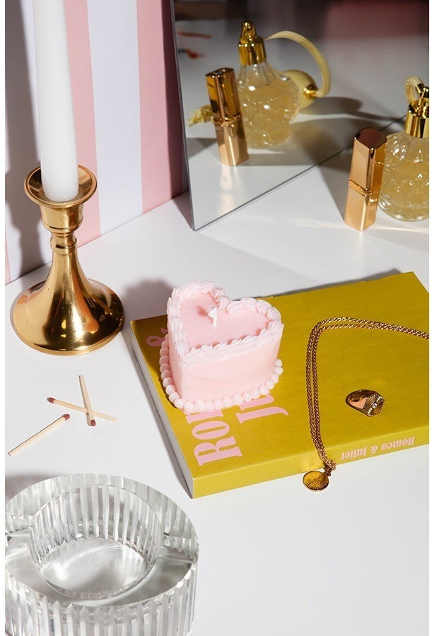 Свеча cake, 4,8 см, розовая (78961)