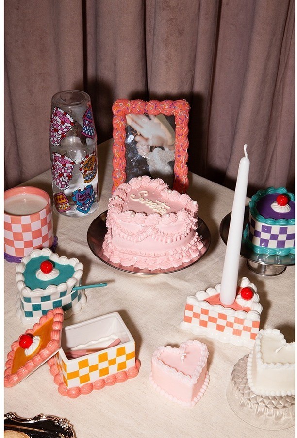 Свеча cake, 4,8 см, розовая (78961)