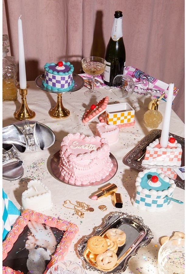 Свеча cake, 4,8 см, розовая (78961)