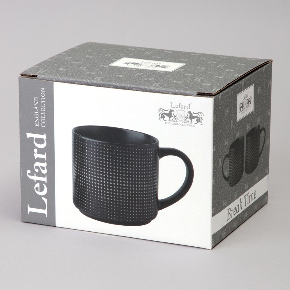 Кружка "break time" 470 мл черная Lefard (260-961)