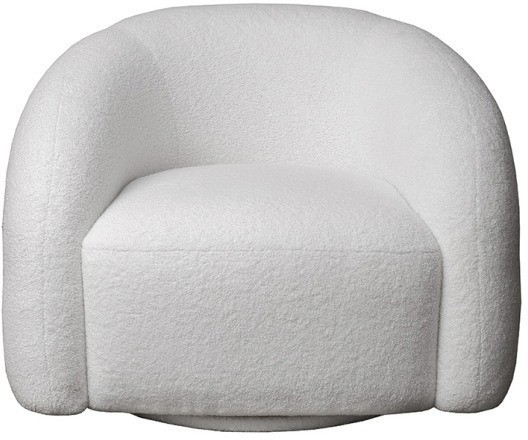 Кресло Monblan поворотное букле белое Hush000 93*90*70см (TT-00012939)