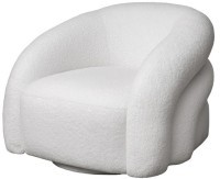 Кресло Monblan поворотное букле белое Hush000 93*90*70см (TT-00012939)