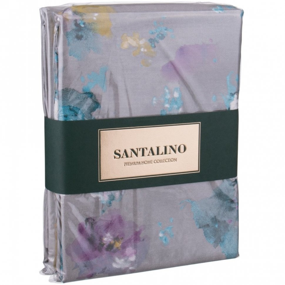 Кпб1,5 спальный"цветы" под 150*215 -1шт.пр180*220 -1шт, нав70*70-2шт SANTALINO (984-709)