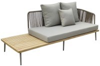 Диван трехместный правосторонний &quot;BAYLEY&quot; уличный серый  220*84*75см (TT-00012374)