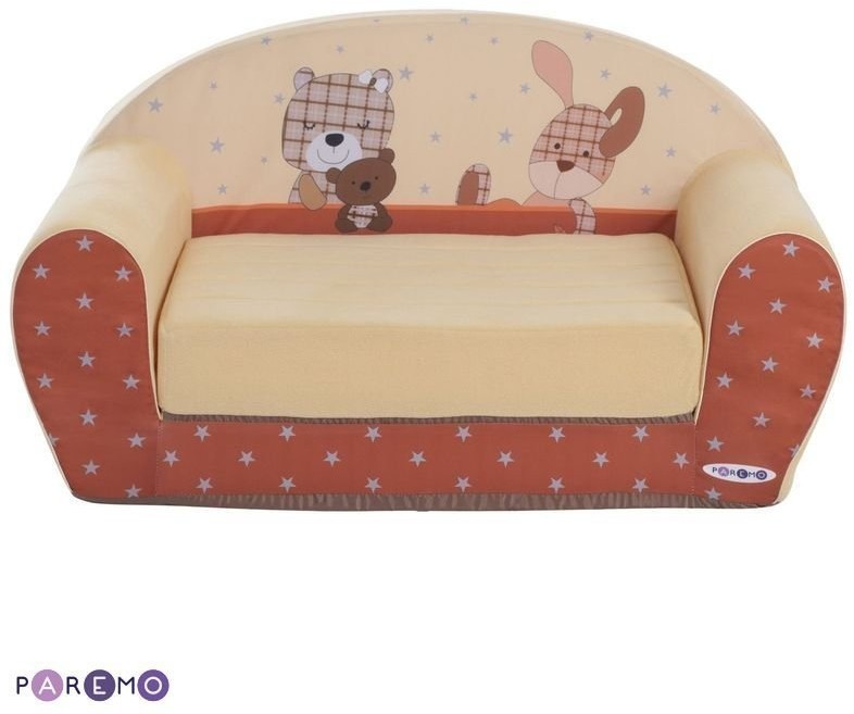 Раскладной бескаркасный (мягкий) детский диван серии "Мимими", Крошка Зизи (PCR317-06)