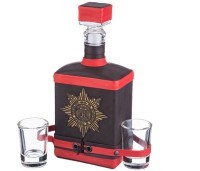 Набор &quot;служу отечеству&quot;:штоф+2 стопки 500/30 мл. Чуп &quot;вернисаж (352-333)