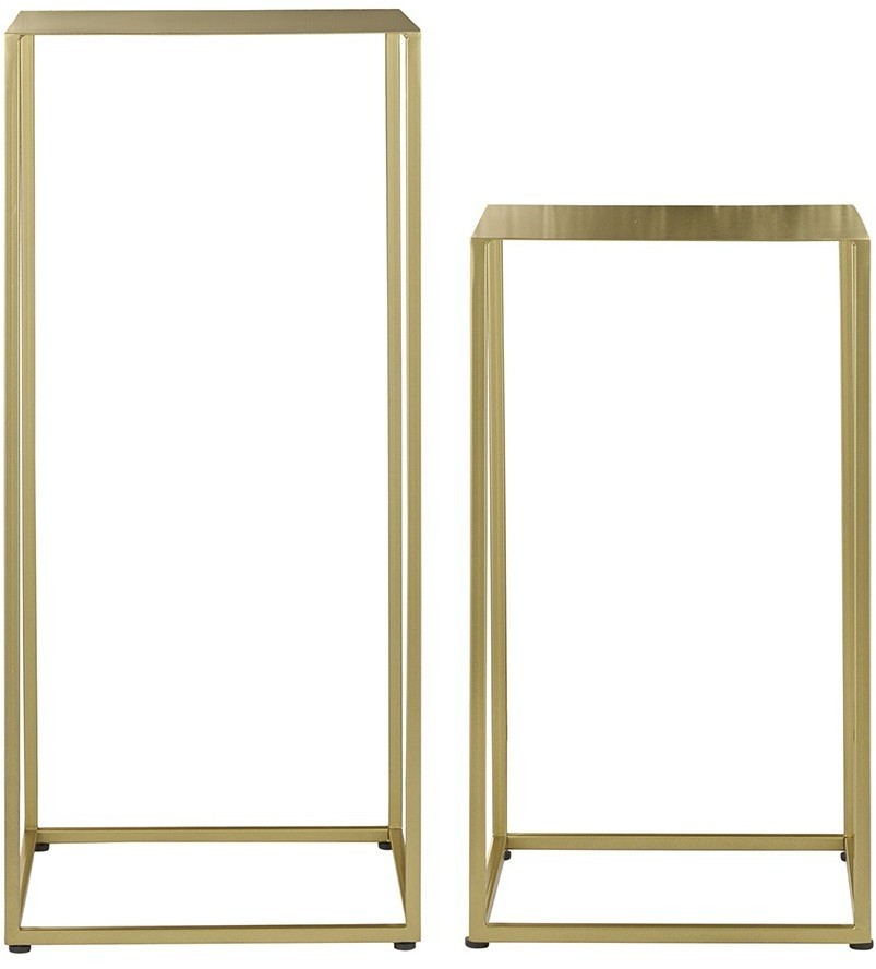 Набор из 2-х столиков mayen gold, золотистые (76904)