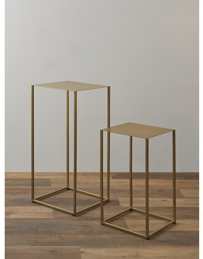 Набор из 2-х столиков mayen gold, золотистые (76904)