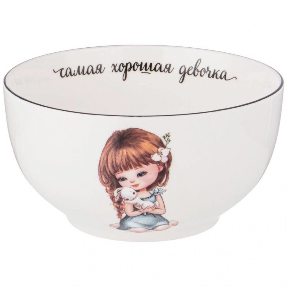 Набор посуды lefard хорошая девочка, 3 пр.: салатник 470мл, тарелка 20см, кружка 220мл Lefard (260-681)