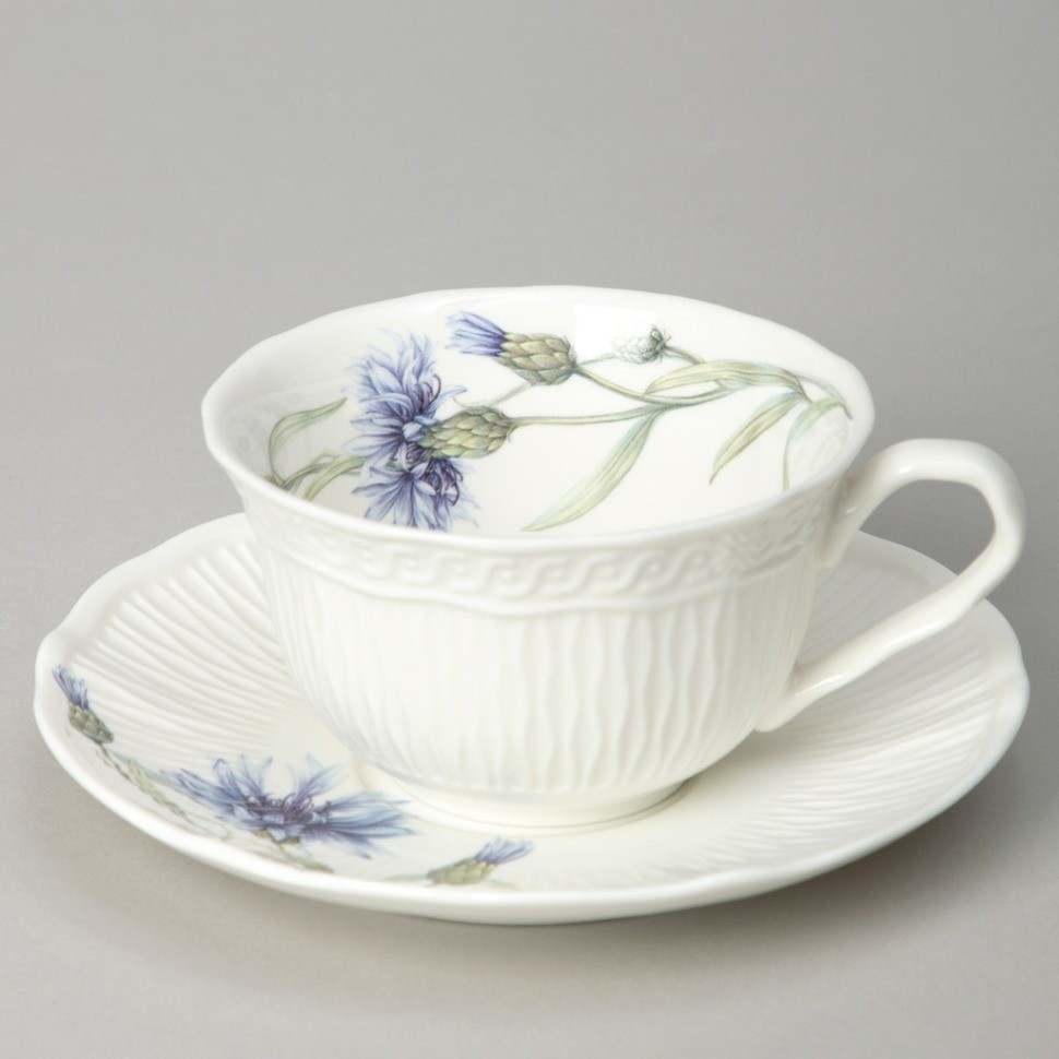 Чайный сервиз lefard "васильки" на 6 пер. 14 пр. 800/300/250 мл (760-824)