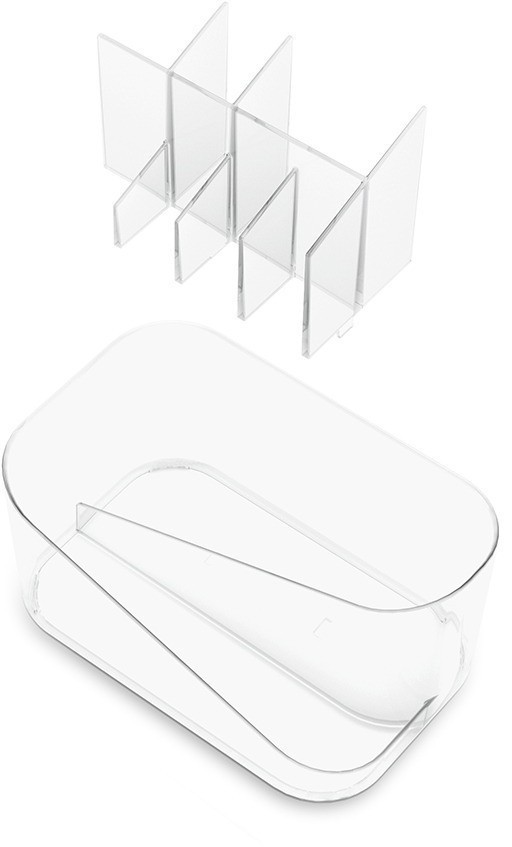 Органайзер для косметики glam, прозрачный (77887)