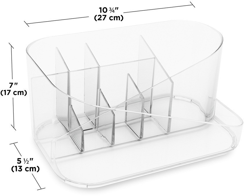 Органайзер для косметики glam, прозрачный (77887)