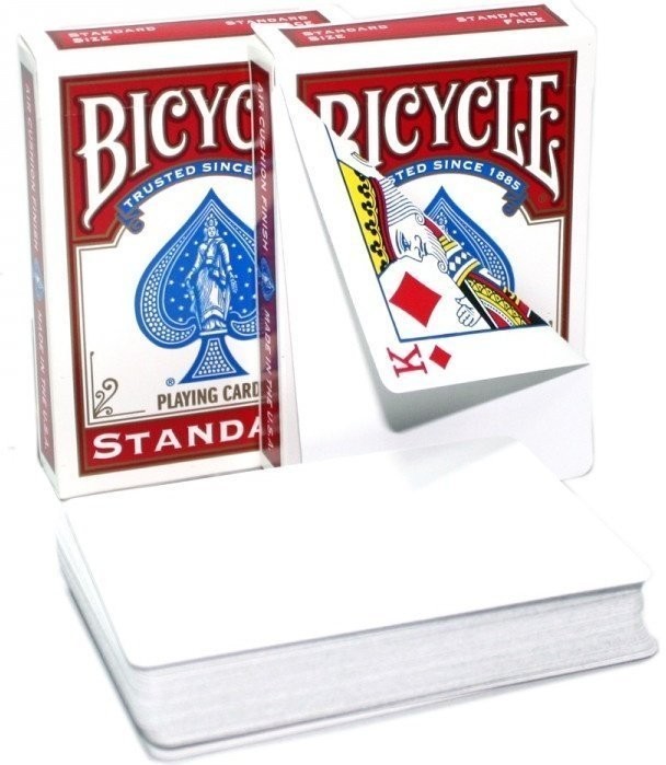 Карты "Bicycle Blank Back Standard Face red/blue" (33579)