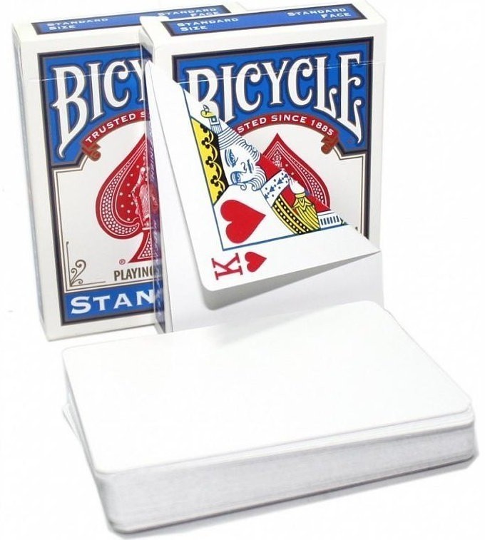 Карты "Bicycle Blank Back Standard Face red/blue" (33579)