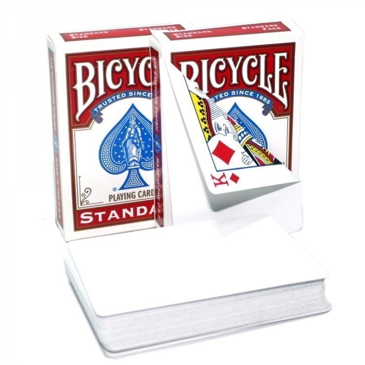 Карты "Bicycle Blank Back Standard Face red/blue" (33579)