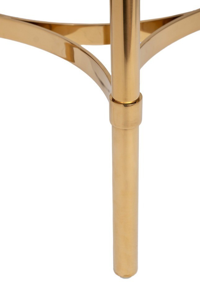 Консоль с 1 ящиком белая/металл золото 100*40*78см (TT-00010513)