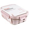 Контейнер для запекания, хранения и переноски продуктов в чехле smart solutions, 1050 мл, розовый (73389)