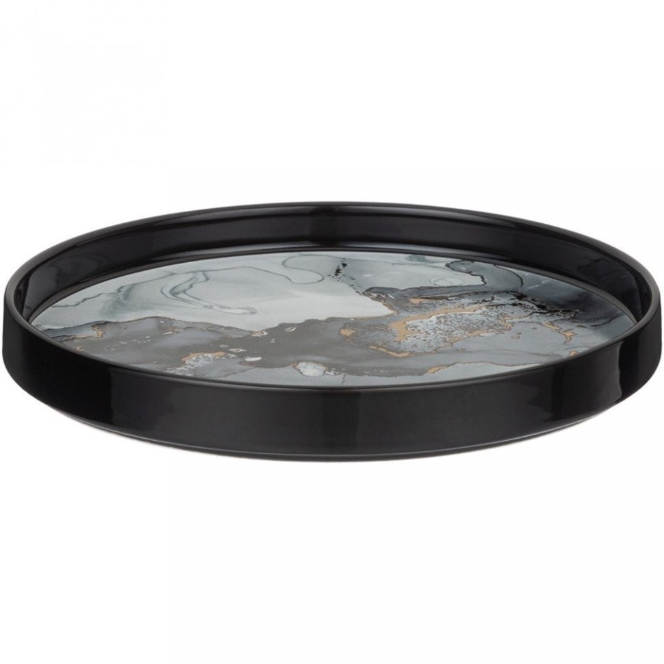 Набор тарелок закусочных lefard "moon art" 2шт. 20,5см черный Lefard (42-398)