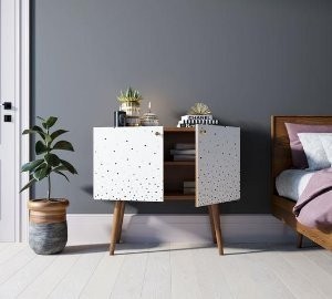 Комод на высоких ножках Berber малый принт 15 арт BB13/Print_15-ET