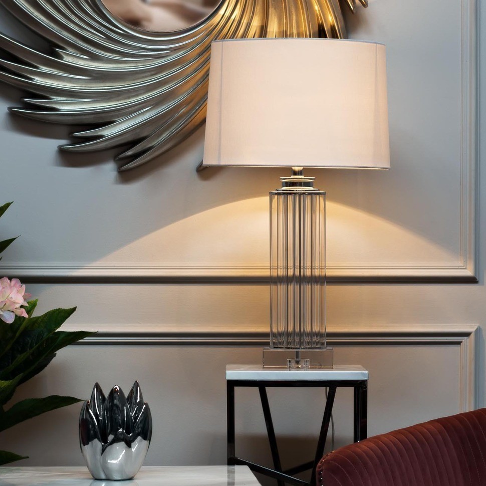 Лампа настольная плафон белый Д40,5 В73 (TT-00000894)