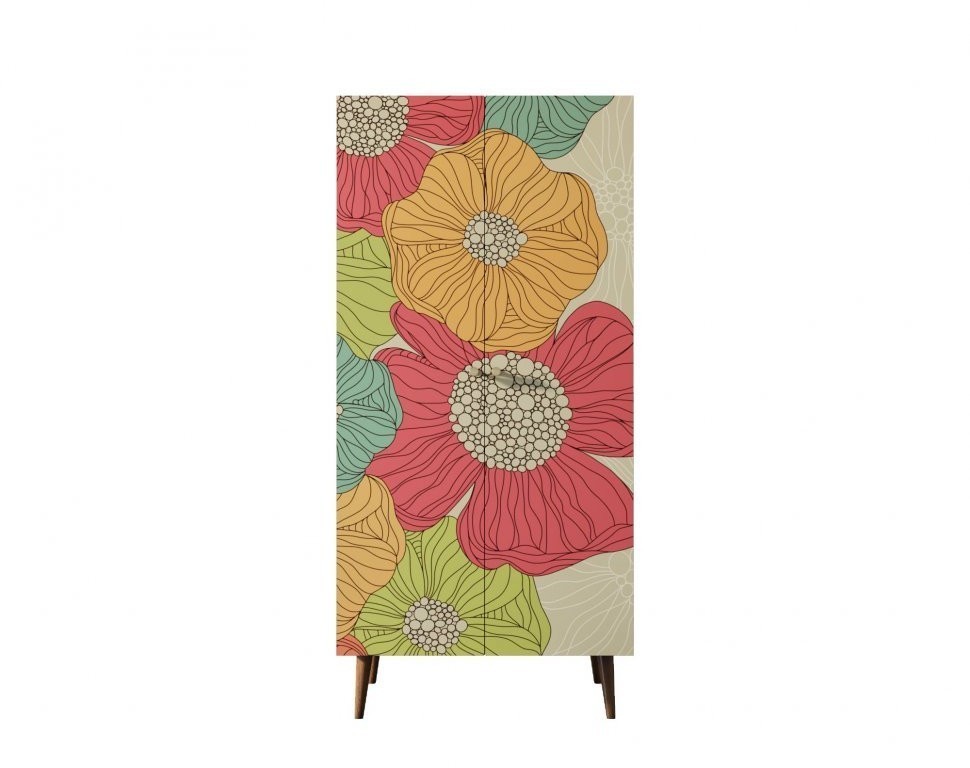 Шкаф малый двухстворчатый Berber принт 5 арт BB08/Print_05-ET