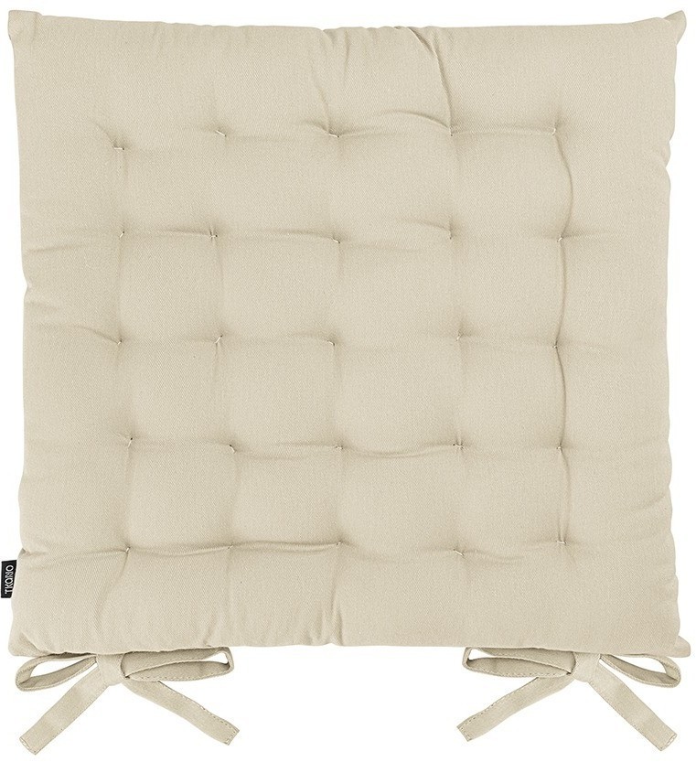 Подушка на стул из хлопка бежевого цвета из коллекции essential, 35х35 см (77446)