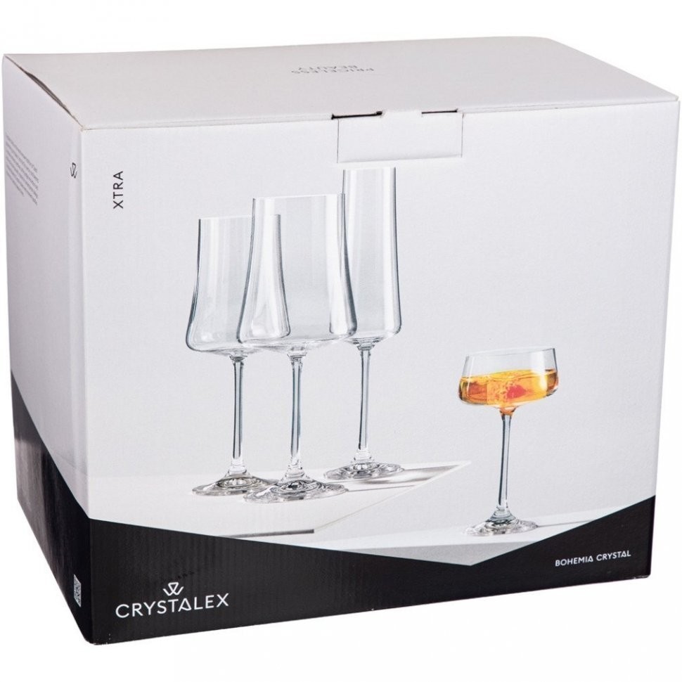 Набор бокалов для вина из 6шт "xtra colors" 460ml Crystalex (674-850)