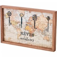 Ключница &quot;любителям путешествий&quot; 25*16*2 см без упаковки Lefard (124-126)