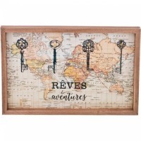 Ключница &quot;любителям путешествий&quot; 25*16*2 см без упаковки Lefard (124-126)